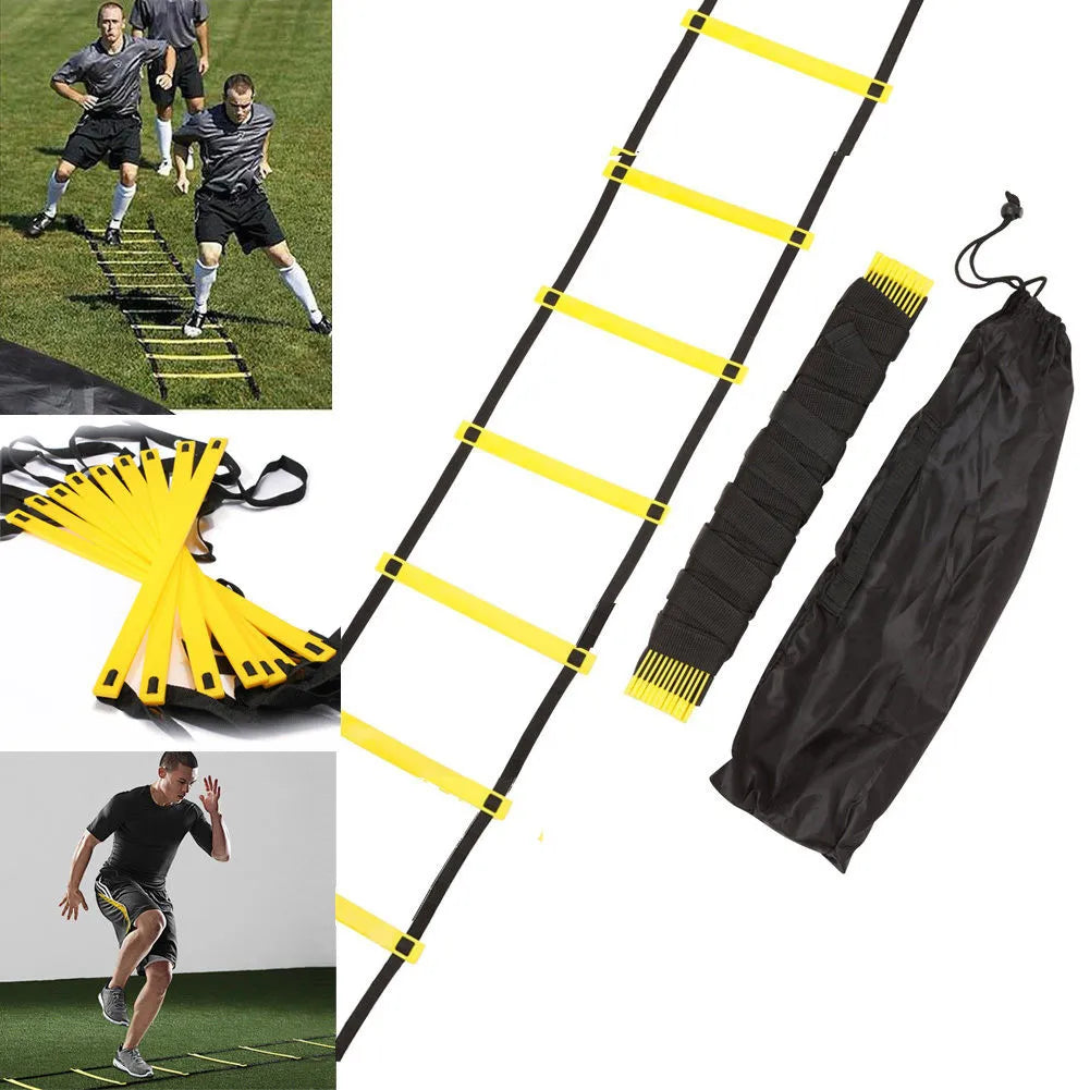 5/8/10/11 Rung Nylon Straps Agility Training Ladder Stairs for Gym Sports Soccer Speed Training Tool Ladder Fitness Equipment