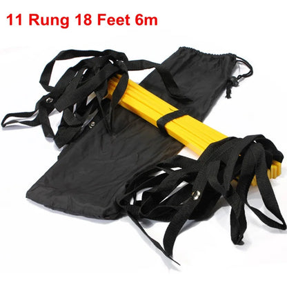 5/8/10/11 Rung Nylon Straps Agility Training Ladder Stairs for Gym Sports Soccer Speed Training Tool Ladder Fitness Equipment