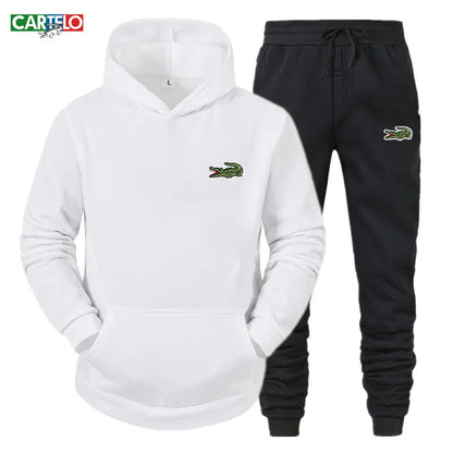 2023 CARTELO Men's High-Quality Fashionable Casual Tracksuit Jogging Set.